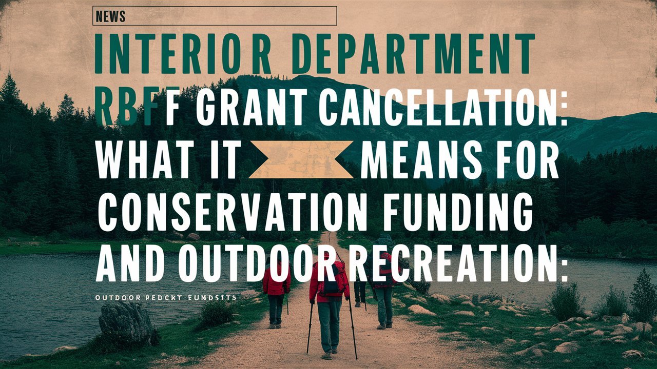 Interior Department RBFF Grant Cancellation: What It Means for Conservation Funding and Outdoor Recreation